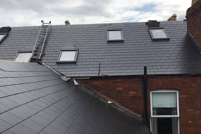 irish roofers new slate roof